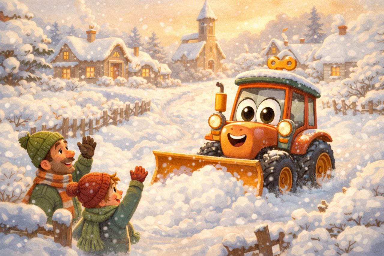 Радуем вас хорошей новостью: наш тракторист снова в деле — приступил к расчистке дорог!